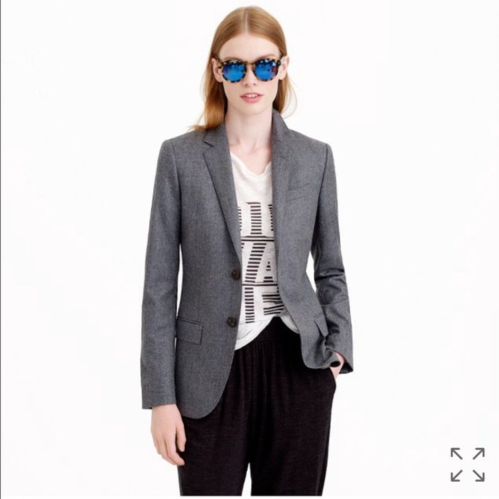 J. Crew Ludlow Wool Flannel Blazer Jacket
